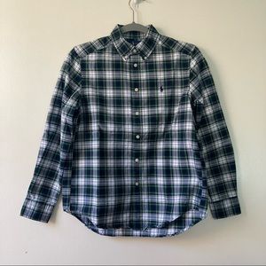 Kids Ralph Lauren • Green Plaid Button Down Shirt
